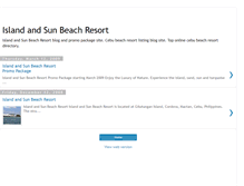 Tablet Screenshot of islandandsunbeachresort.blogspot.com