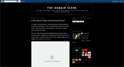 Desktop Screenshot of domainscene.blogspot.com