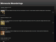 Tablet Screenshot of minnesota-meanderings.blogspot.com