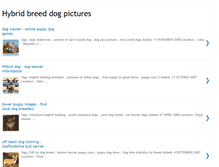 Tablet Screenshot of hybrid-breed-dog-pictures.blogspot.com