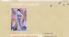 Desktop Screenshot of closetclearing.blogspot.com