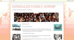 Desktop Screenshot of gonzalezfamilygossip.blogspot.com