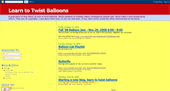 Desktop Screenshot of learntotwistballoons.blogspot.com