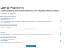 Tablet Screenshot of learntotwistballoons.blogspot.com