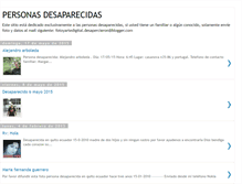 Tablet Screenshot of desaparecieron.blogspot.com