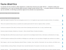 Tablet Screenshot of animalesdeldesierto.blogspot.com