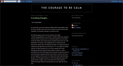 Desktop Screenshot of couragetobecalm.blogspot.com