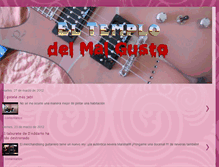 Tablet Screenshot of eltemplodelmalgusto.blogspot.com