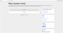 Desktop Screenshot of nifty-updates-daily.blogspot.com