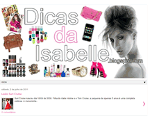 Tablet Screenshot of dicasdaisabelle.blogspot.com