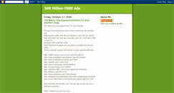 Desktop Screenshot of 50millionfreeads.blogspot.com