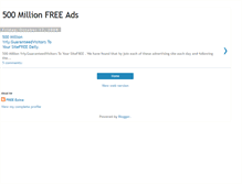 Tablet Screenshot of 50millionfreeads.blogspot.com
