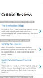 Mobile Screenshot of criticalentertainmentreviews.blogspot.com