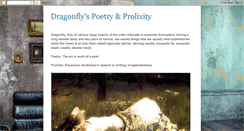 Desktop Screenshot of dragonflyspoetryandprolixity.blogspot.com