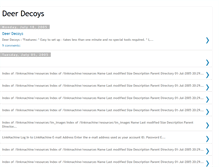 Tablet Screenshot of deer-decoys.blogspot.com