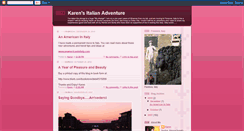 Desktop Screenshot of karensitalianadventure.blogspot.com