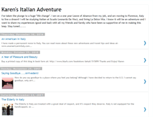 Tablet Screenshot of karensitalianadventure.blogspot.com