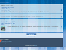 Tablet Screenshot of paramedicosperu.blogspot.com
