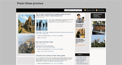 Desktop Screenshot of preahvihearprovince.blogspot.com