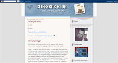 Desktop Screenshot of cliffski.blogspot.com