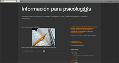 Desktop Screenshot of infopsic.blogspot.com