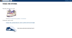 Desktop Screenshot of nikesbfinder.blogspot.com