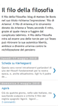 Mobile Screenshot of ilfilodellafilosofia.blogspot.com