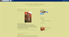 Desktop Screenshot of ontherightlead.blogspot.com