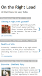 Mobile Screenshot of ontherightlead.blogspot.com
