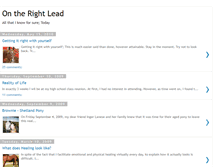 Tablet Screenshot of ontherightlead.blogspot.com