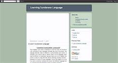 Desktop Screenshot of learningsundaneselanguage.blogspot.com