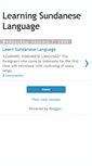 Mobile Screenshot of learningsundaneselanguage.blogspot.com