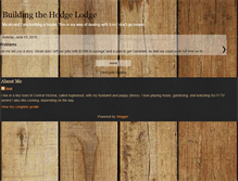 Tablet Screenshot of buildingthehodgelodge.blogspot.com