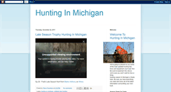 Desktop Screenshot of huntinginmichigan.blogspot.com