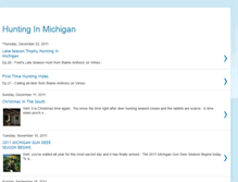 Tablet Screenshot of huntinginmichigan.blogspot.com