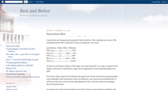 Desktop Screenshot of bestandbetter.blogspot.com