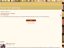 Tablet Screenshot of desktoplightning1883.blogspot.com