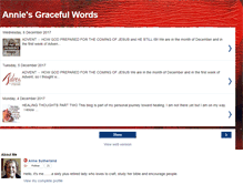 Tablet Screenshot of anniesgracefulwords.blogspot.com