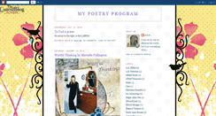 Desktop Screenshot of mypoetryprogram.blogspot.com