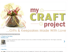 Tablet Screenshot of mycraftproject.blogspot.com