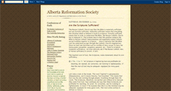 Desktop Screenshot of albertareformationsociety.blogspot.com