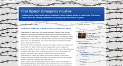 Desktop Screenshot of freespeechlatvia.blogspot.com