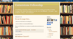 Desktop Screenshot of cornerstonefellowship1.blogspot.com