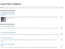 Tablet Screenshot of learnhowtodanceinfo.blogspot.com