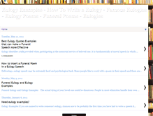 Tablet Screenshot of besteulogyexamples.blogspot.com