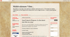 Desktop Screenshot of medievalementvotre.blogspot.com