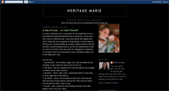 Desktop Screenshot of heritagemarie.blogspot.com