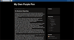 Desktop Screenshot of myownpurplepen.blogspot.com