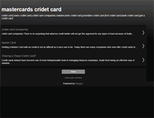 Tablet Screenshot of cridetcard.blogspot.com