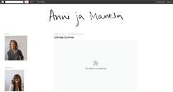 Desktop Screenshot of annijamariela.blogspot.com